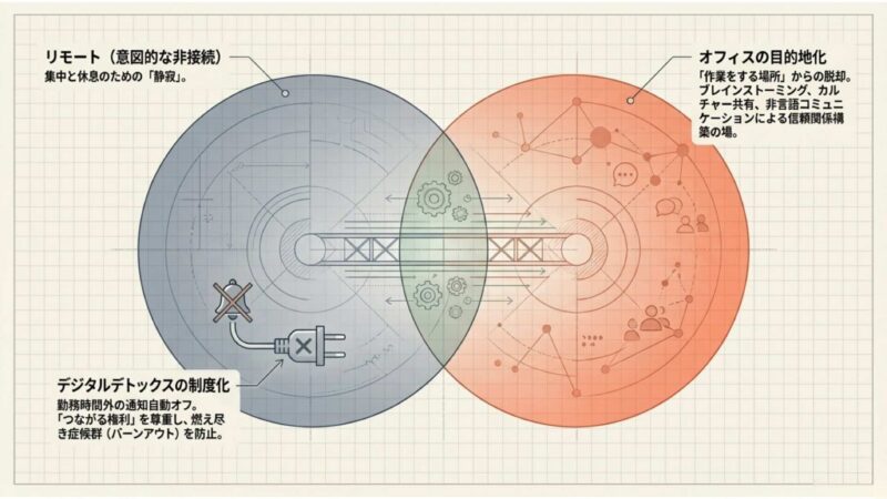 ハイブリッドワークの成熟と境界線のデザイン
