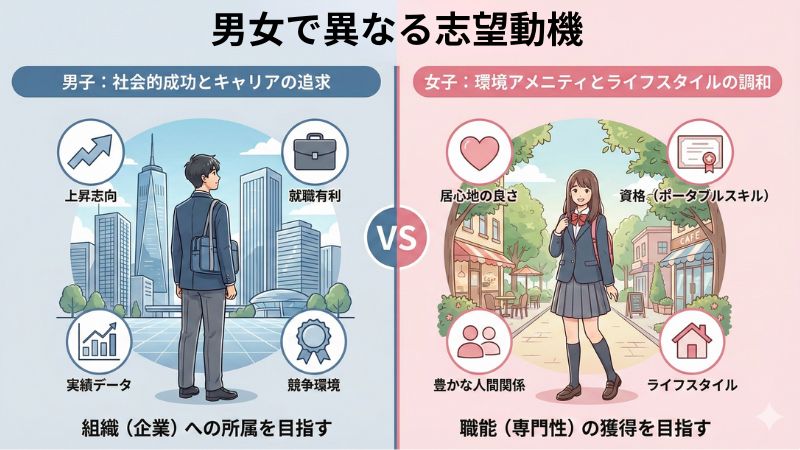 ジェンダーによる選択行動