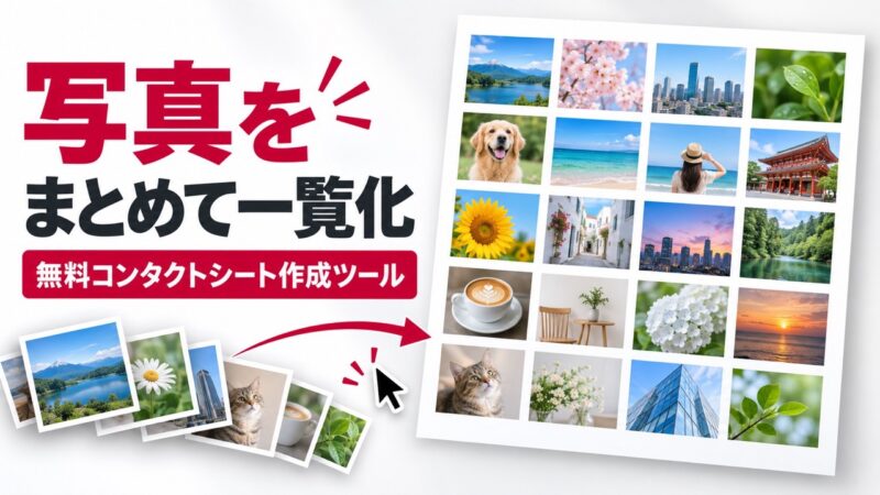コンタクトシートのイメージ