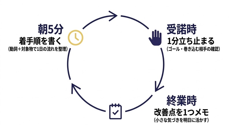 段取り習慣の付け方