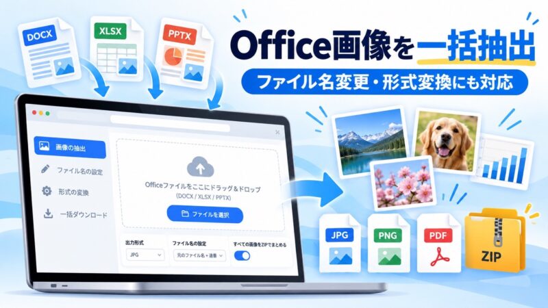 オフィスファイルから画像を抽出