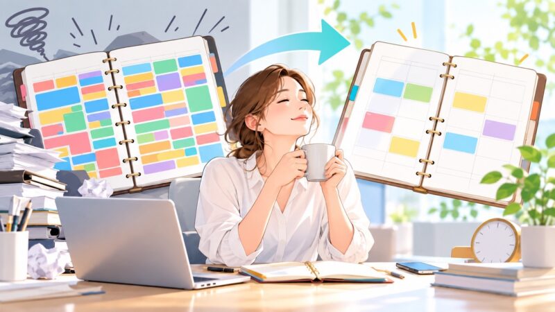 予定を詰め込みすぎる人のための仕事の組み立て方