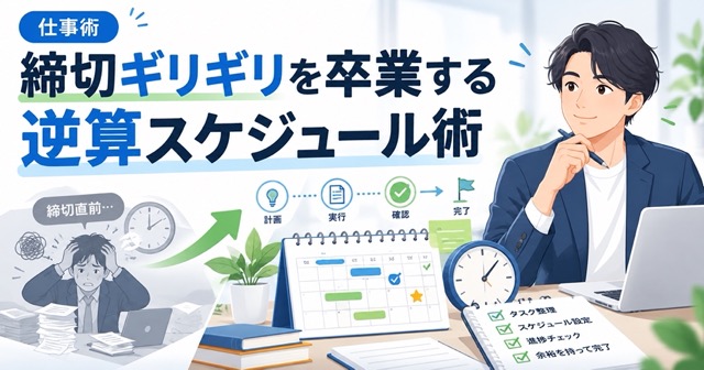 締切ギリギリを卒業する逆算スケジュール術